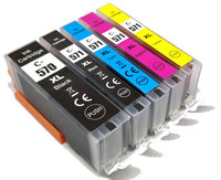 Canon PGI-570XL / CLI-571XL set van VIJF inktcartridges (huismerk)