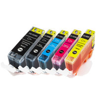 Canon PGI-525 / CLI-526 set van VIJF inktcartridges (huismerk met chip)