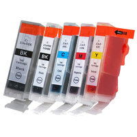 Canon PGI-5 / CLI-8 set van VIJF inktcartridges (huismerk met chip)