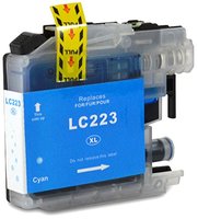 Brother LC-221C / LC-223C inktcartridge cyaan (huismerk met chip)