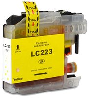 Brother LC-221Y / LC-223Y inktcartridge geel (huismerk met chip)