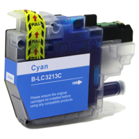 Brother LC-3213C inktcartridge cyaan (huismerk)