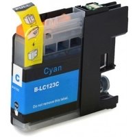 Brother LC-121C / LC-123C inktcartridge cyaan (huismerk met chip)
