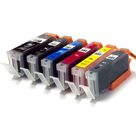 Canon PGI-550XL / CLI-551XL set van ZES inktcartridges (huismerk)