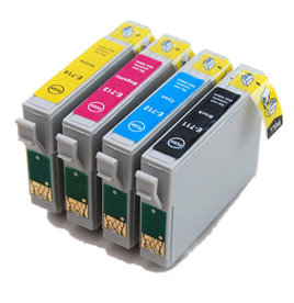 Epson T0715 set inktcartridges (huismerk)