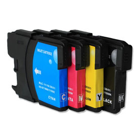 Brother LC-980 / LC-1100 set inktcartridges (huismerk)