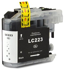 Brother LC-221BK / LC-223BK inktcartridge zwart (huismerk met chip)
