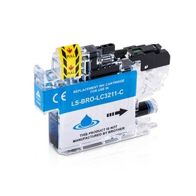 Brother LC-3211C inktcartridge cyaan (huismerk)