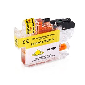 Brother LC-3211Y inktcartridge geel (huismerk)