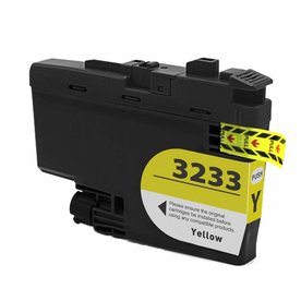 Brother LC-3233Y inktcartridge geel (huismerk)
