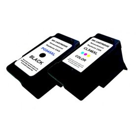 Voordeelset Canon PG-545XL zwart & CL-546XL 3 kleuren inktcartridge (huismerk)