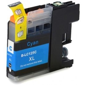 Brother LC-125XL C inktcartridge cyaan hoge capaciteit (huismerk met chip)